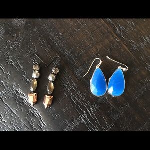 Stella & Dot earrings both pairs